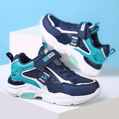 4 Color Kids' Breathable Mesh Sneakers Non-Slip School Sports Shoes for Boys Girls Lightweight Casual Walking Shoes
