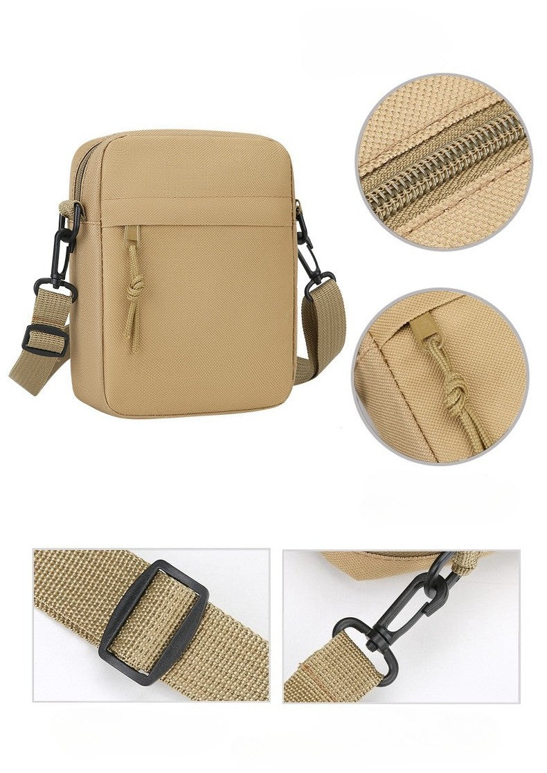 Simple Solid-Color Men's Mini Crossbody Bag - Lightweight and Stylish Ideal for Casual Use and Carrying Phones