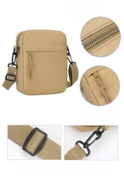 Simple Solid-Color Men's Mini Crossbody Bag - Lightweight and Stylish Ideal for Casual Use and Carrying Phones
