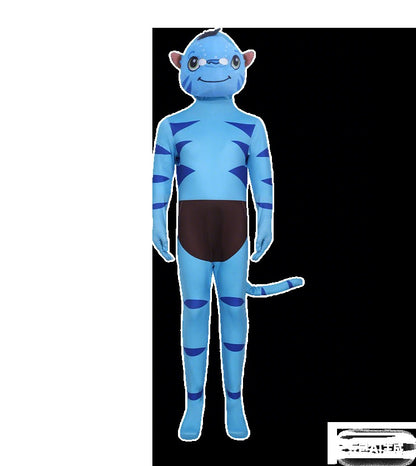 2026 Halloween Cosplay Avatar Costume Fire and Ashes Avatar3 Cosplay Hero One Piece Tight Fitting Clothing Na'vii Jumpsuit
