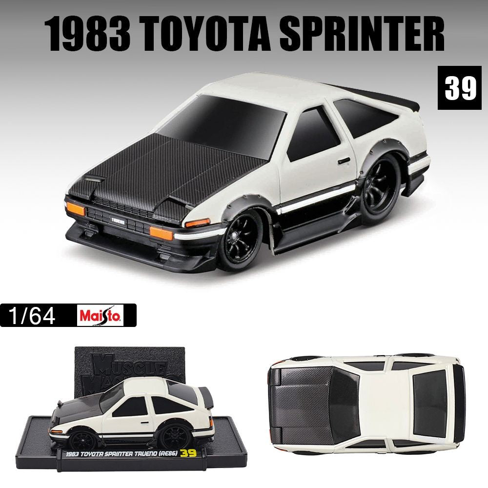 Maisto 1:64 Toyota AE86 Liga Muscle Car Modelo Takumi Fujiwara Versão Brinquedo para Meninos Coleção Presente