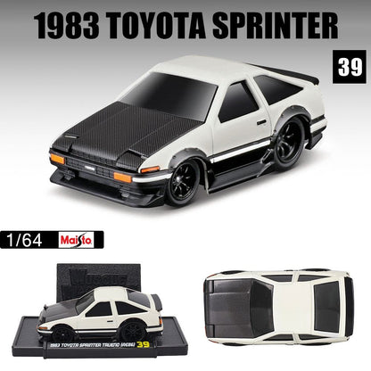 Maisto 1:64 Toyota AE86 Liga Muscle Car Modelo Takumi Fujiwara Versão Brinquedo para Meninos Coleção Presente
