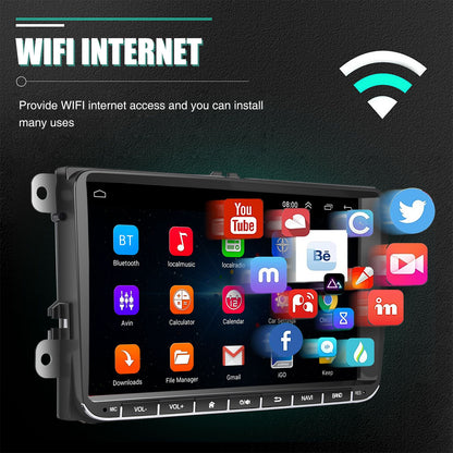 Rádio automotivo ESSGOO 9" Carplay para Volkswagen Golf 5 6 Passat Polo Jetta, Android Auto, multimídia, sistemas inteligentes para carros