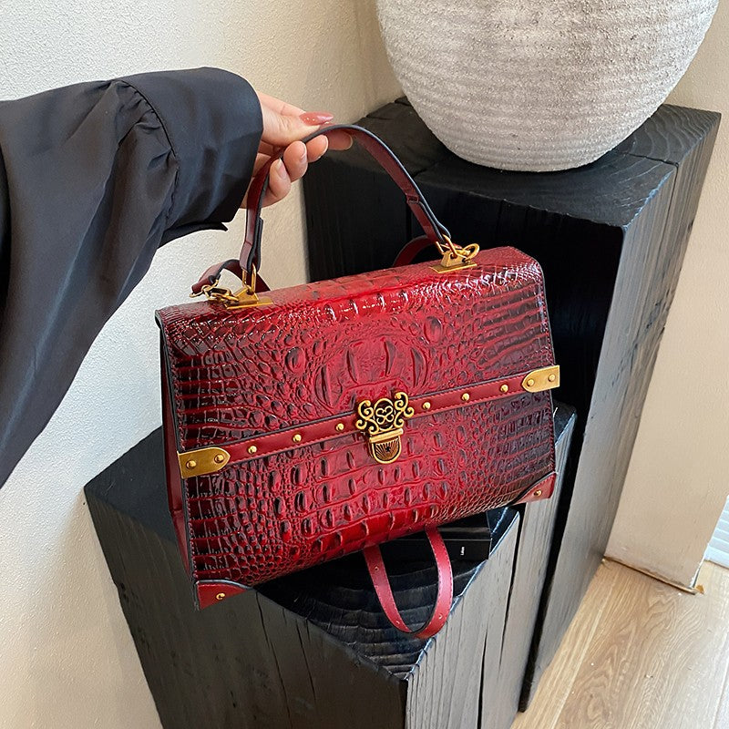 Luxury Purple Handbag Classic Women Bag 2025 New Designer Shoulder Bag High Quality Solid Pu Leather Crossbody Small Square Bag