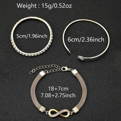 4 Pieces Fashionable Luxury Women's Watch Set with Rhinestone Roman Numbers Round Dial Watch Quartz Bracelet Perfect Gift Set