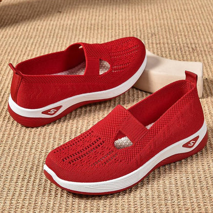 Women Wedges Sneakers High Quality Shoes Slip On Flats Men Loafers Breathable Mesh Running Sneakers Ladies Sport Shoes