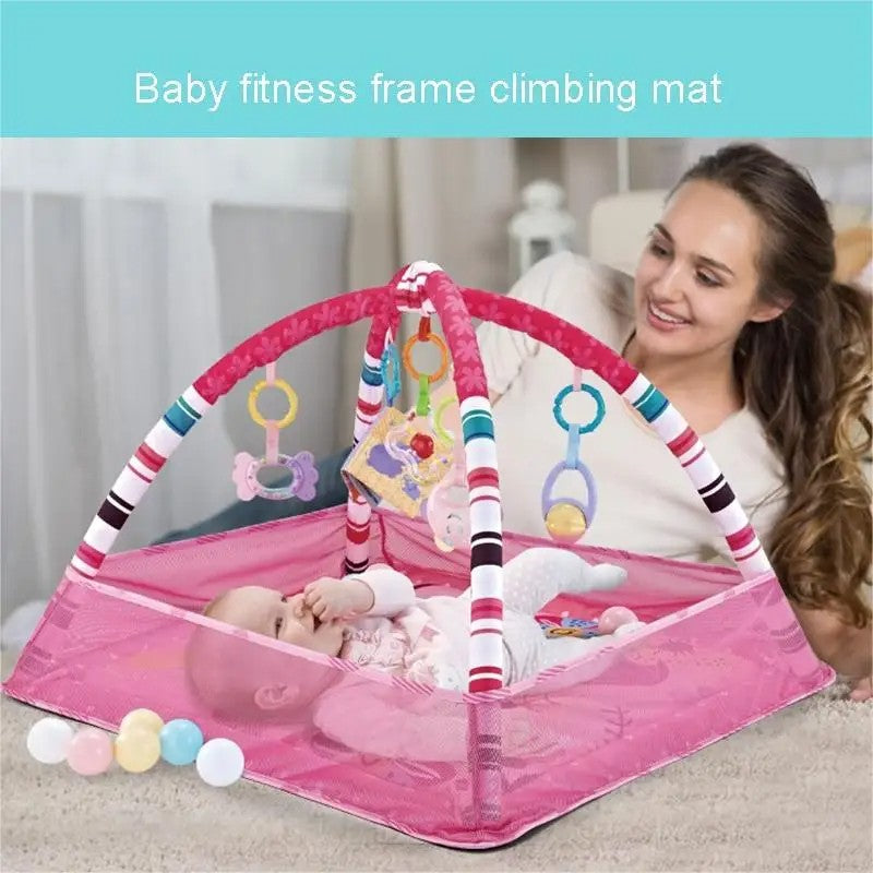 Baby Multifunctional Fitness Frame Kids Early Education Toys Mat Crawling Blanket Baby Early Activity Fitness Fence Dollhouse