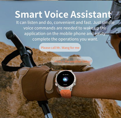2025 Novo Relógio Inteligente Militar GPS para Exteriores Masculino 650mAh Bússola Altímetro 10ATM à Prova D'água Frequência Cardíaca Chamada Esportiva Smartwatch