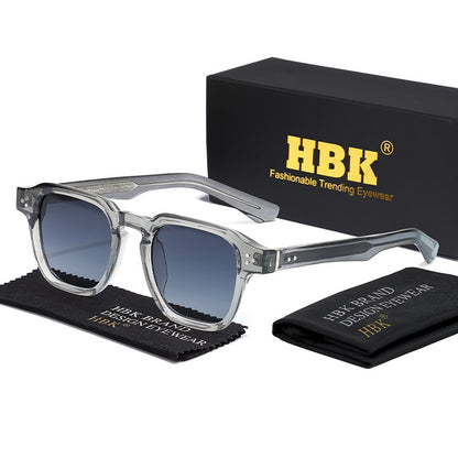 Óculos de Sol Punk HBK Fashion para homens Óculos de Sol Quadrados Clássicos Esportes ao Ar Livre Festa Férias Viagem Condução Pesca Óculos