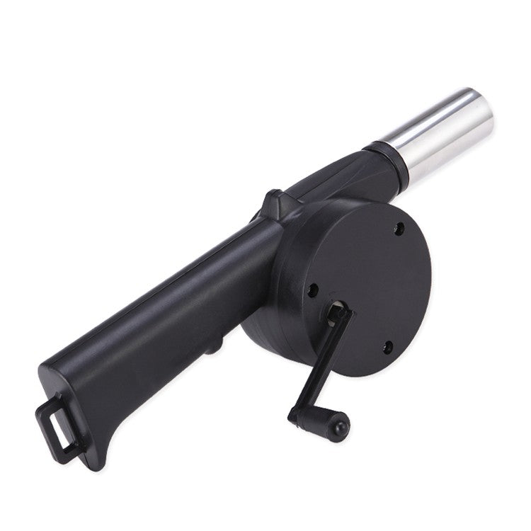 LMETJMA Hand BBQ Fan Outdoor BBQ Fan Air Blower For Barbecue Picnic Manual Crank Grill BBQ Fan Fire Bellows BBQ Tools KC0266