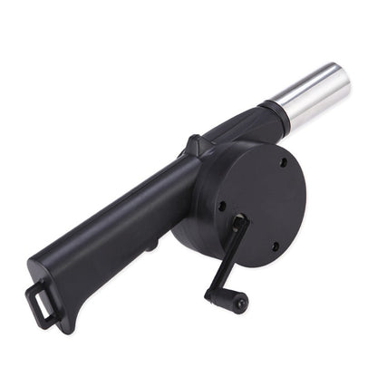 LMETJMA Hand BBQ Fan Outdoor BBQ Fan Air Blower For Barbecue Picnic Manual Crank Grill BBQ Fan Fire Bellows BBQ Tools KC0266