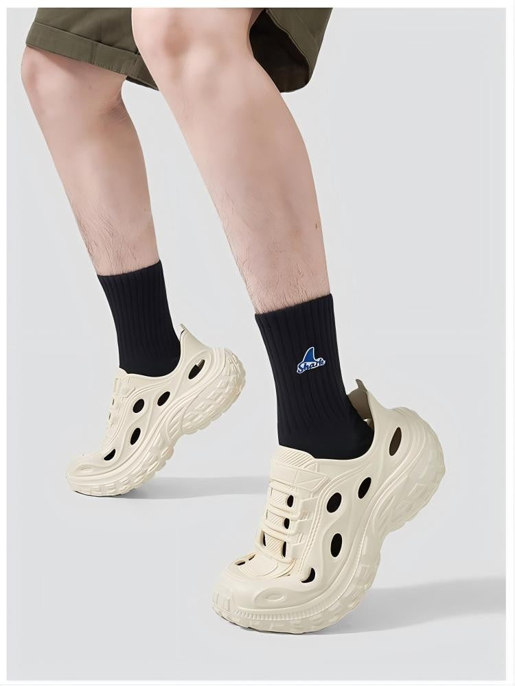 Men's Summer Clogs, Beach Shoes, Non-Slip, Anti-Odor, Baotou Women's Sports and Leisure Driving Sandals, Men's Outdoor River Tracing Shoes, Men's