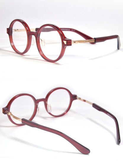 Óculos de Grau de Acetato Redondos Grandes da Moda para Mulheres Óculos Redondos de Tamanho Grande para Homens Design Alemão Flexível com Grau