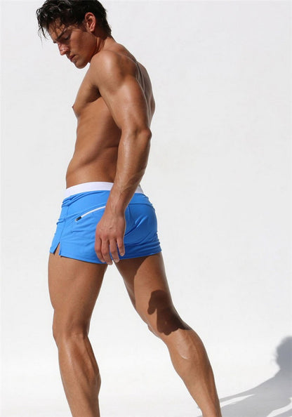 New Fashion Swimwear Men Breathable Men's Swimsuits Trunks Boxer Briefs Sunga SwimSuits Maillot De Bain Beach Shorts