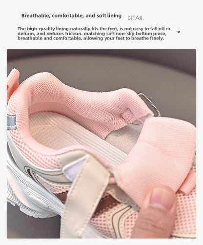 2025 Spring Autumn New Boys Kids Sport Shoes Girl Baby Toddler Mesh Breathable Casual Running Shoes Soft Soled Children Sneakers