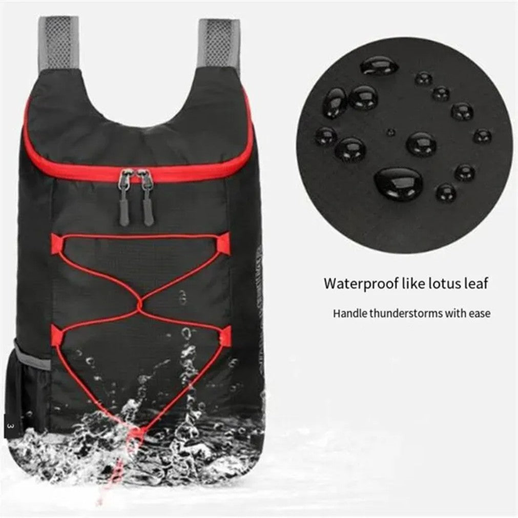 Mochila Dobrável Multifuncional para Exteriores em Nylon Impermeável de Alta Densidade Leve Bolsa Esportiva para Acampamento Caminhada Viagem