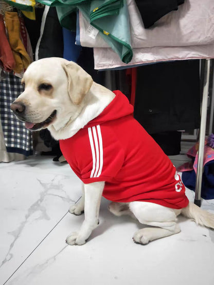 XS-9XL Roupa para Cachorro Adidog para Cães Pequenos Médios Grandes Moletom com Capuz de Algodão Quente Mais Vendido Jaqueta de Duas Pernas para Animais de Estimação