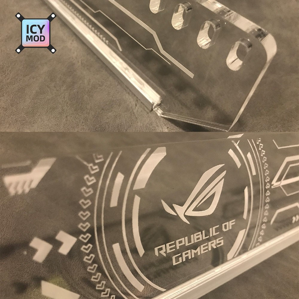 Suporte de GPU Horizontal ARGB Personalizável para VGA RGB Suporte para Placa de Vídeo Placa Gráfica Base AURA DIY PC Water Cooler CPU