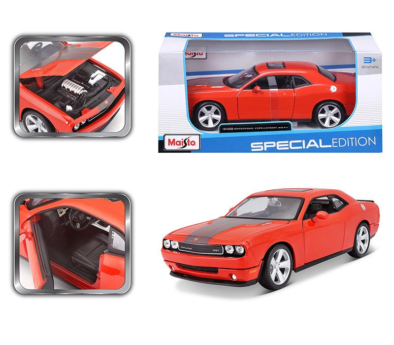 Maisto 1:24 2008 Dodge Challenger simulation alloy car model crafts decoration collection toy tools gift