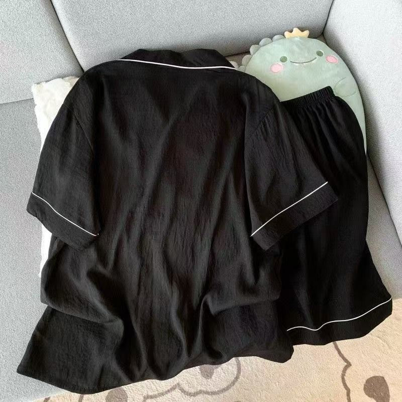 Cloud Cotton Lightweight ort Sve Spwear Men's Summer Home Clothes Thin Fabric Bla ort Pants Simple Youth Sle