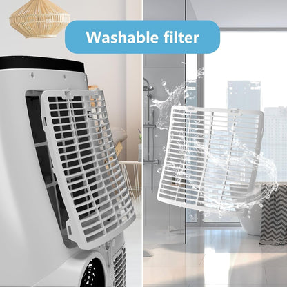 Ar Condicionado Portátil 14000BTU com Controle Remoto, 3 em 1 com Modos Seco e Ventilador para Ambientes de até 70m²