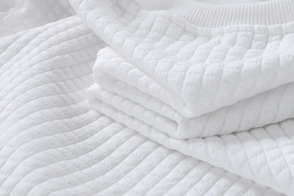 Men's Crew Neck Sweatshirts Solid Color  Long Sleeve Large Sweatwear Spring Autumn Outdoor Jogging Tops