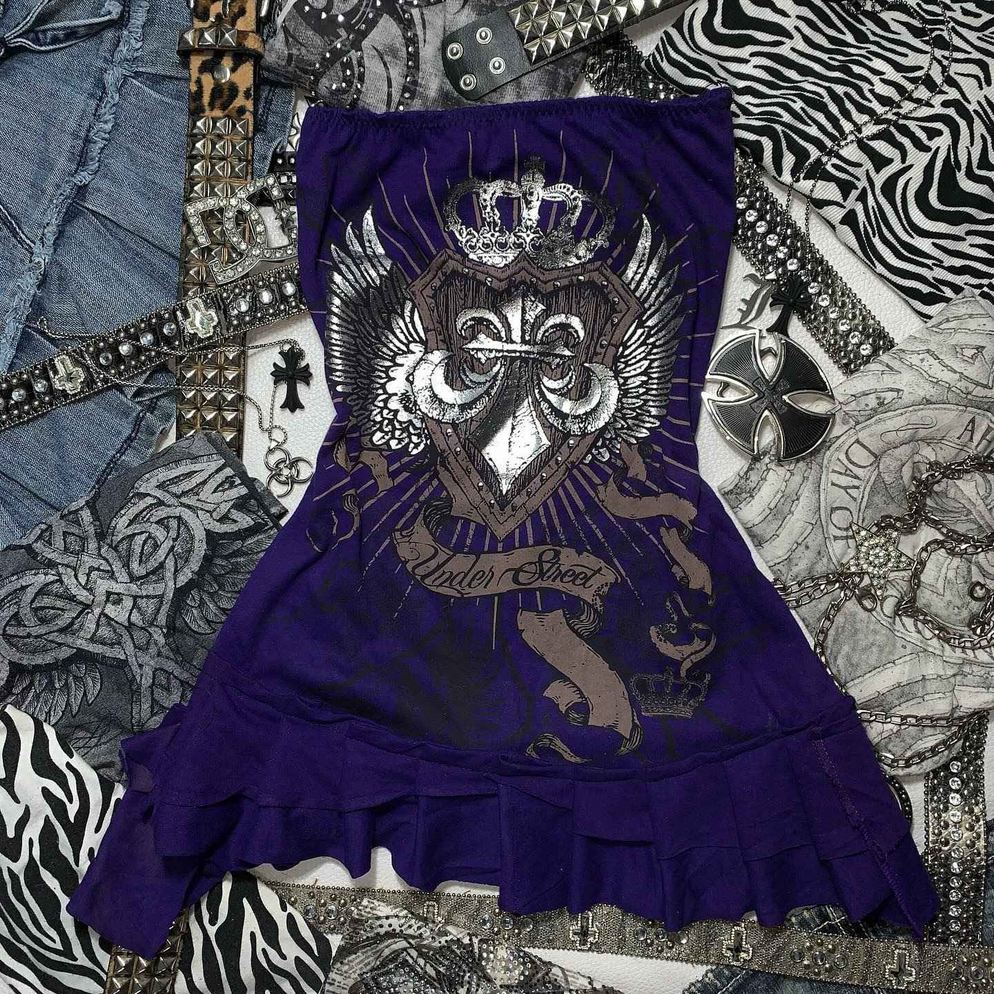 Aesthetic Y2k girl suspenders Top Y2k Clothes blue Gothic bow Slimming Bottom for Women dress Sexy Girls high street character