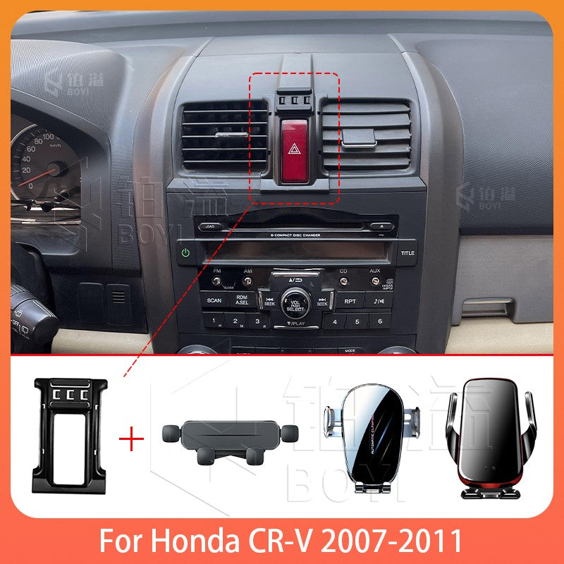 Phone Holde Car For Honda CR-V 2007-2011 Mobile Support Special Fixed Bracket Base Wireless Charging Stand Interior Accessories