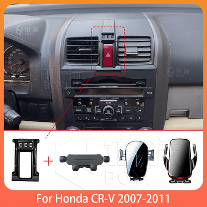 Phone Holde Car For Honda CR-V 2007-2011 Mobile Support Special Fixed Bracket Base Wireless Charging Stand Interior Accessories