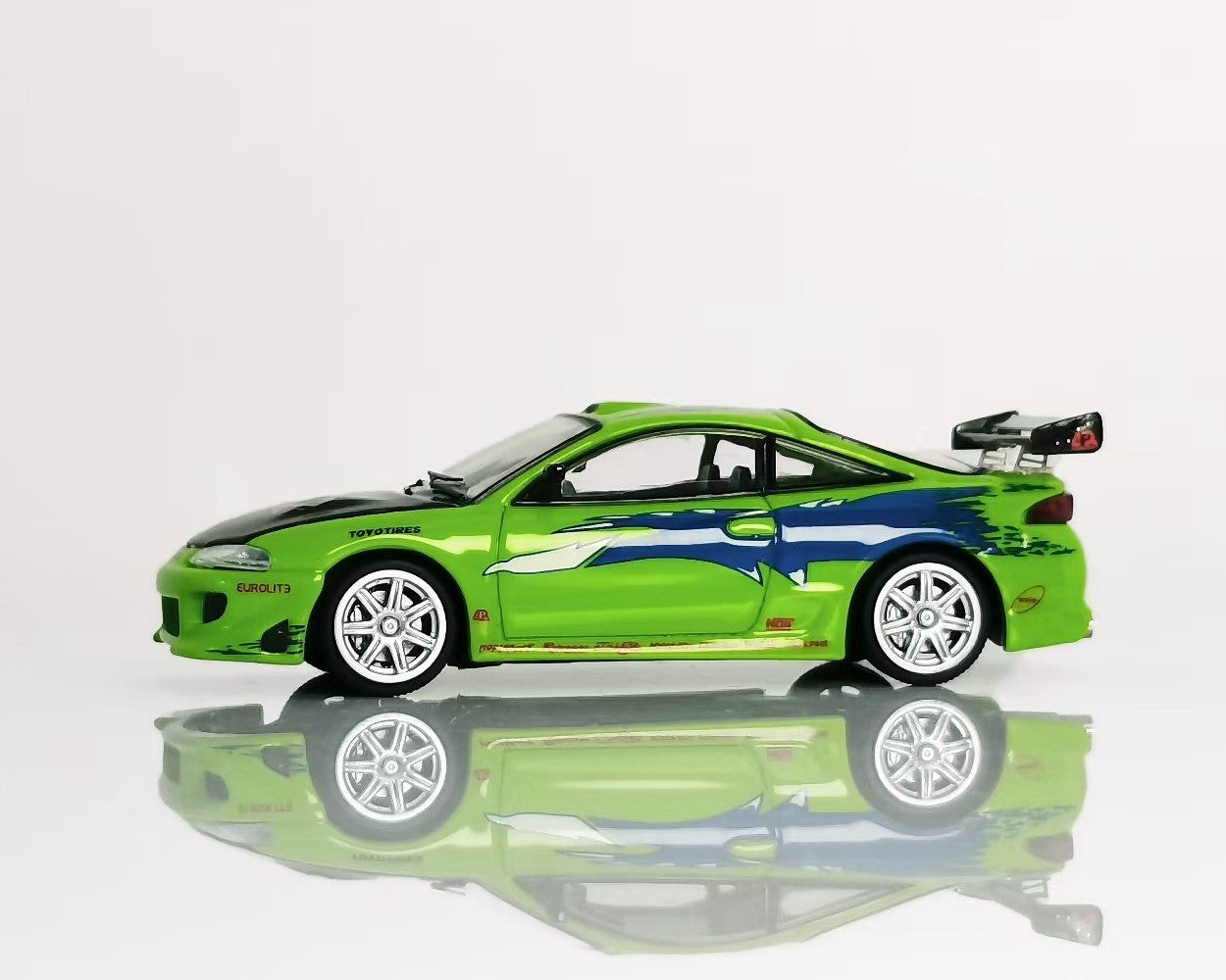 Miniatura de Carro Diecast Transcend Eclipse Fast 1:64 Edição Limitada 999pçs Colecionável Brinquedo Automotivo Veículo Modelos Presente