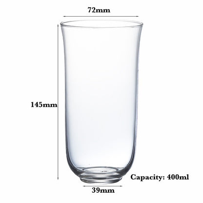 Copo Alto Criativo de Vidro Cristal Sem Chumbo Copo Collins para Bar para Água, Suco, Cerveja e Coquetel