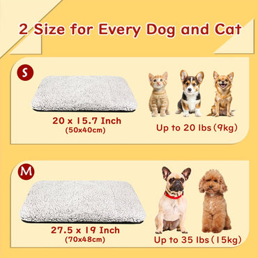 Cama Autorregulável para Gatos, Almofada Aquecedora Macia para Gatos e Cães Interna e Externa, Tapete Térmico Lavável Antiderrapante para Gatos