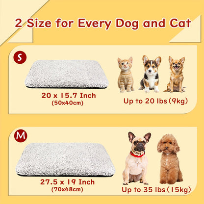 Cama Autorregulável para Gatos, Almofada Aquecedora Macia para Gatos e Cães Interna e Externa, Tapete Térmico Lavável Antiderrapante para Gatos