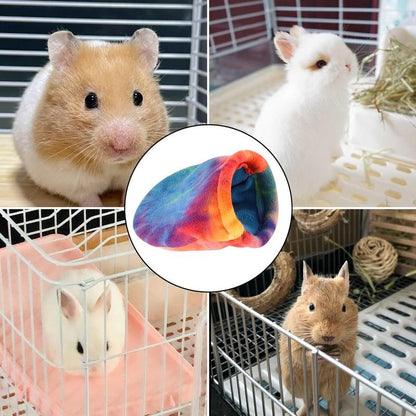 Saco de Dormir para Porquinho da Índia, Casa de Estimação Pequena, Ninho de Pelúcia Colorido e Confortável, Saco de Dormir para Pássaros Pequenos e Pequenos Animais