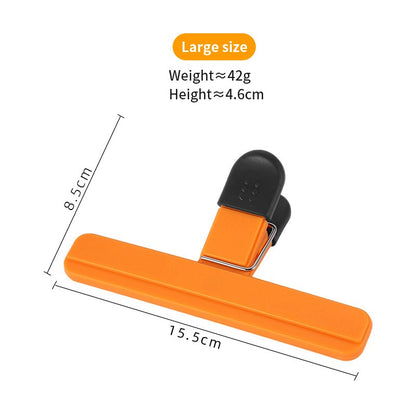 2pcs Portable Sealing Clips for Food Bags Plastic Kitchen Tool Keep Coffee/Bread/Chips/Snacks Fresh