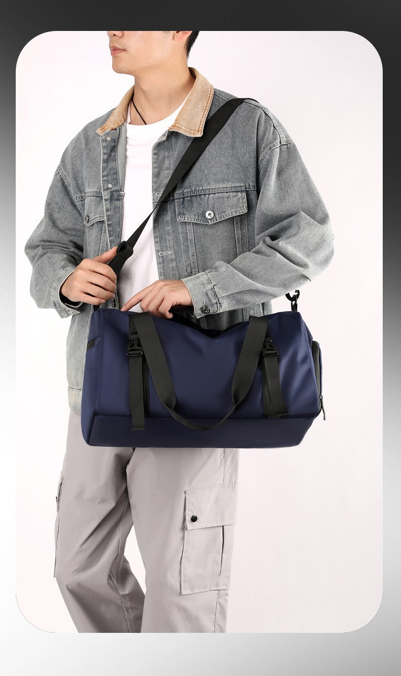 1 Piece Upgraded Sports Bag, Fitness Bag for Men and Women, Large Capacity Dry and Wet Separation Swimming Bag, Short-Distance Business Trip Portable Travel Bag, Sports Shoe Storage Bag, Multi-Purpose Luggage Bag