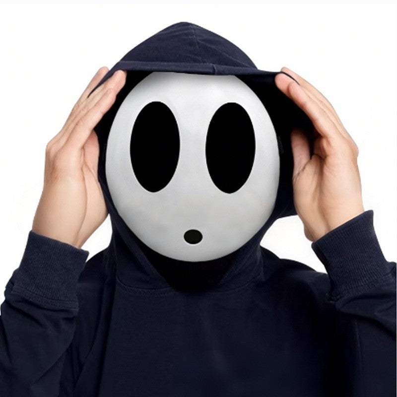 Game Bros Shy Guy Mask Cosplay Funny Unisex Adlut Plastick Masks Halloween Carnival Party Costume Props Masquerade Cartoon Chara