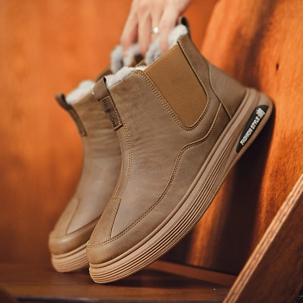 Men's Winter Boots and Cold-proof Boots 2025 Men's Winter High-quality Warm High-top Cotton Shoes Outdoor Thick-soled Snow Boots