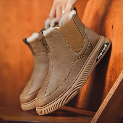 Men's Winter Boots and Cold-proof Boots 2025 Men's Winter High-quality Warm High-top Cotton Shoes Outdoor Thick-soled Snow Boots