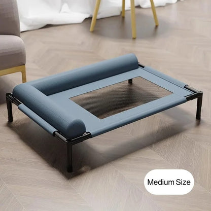 Winter Moisture-Proof Large Pet Bed Removable And Washable Off-The-Ground Bed Breathable Mesh Camp Bed Universal Pet Bed
