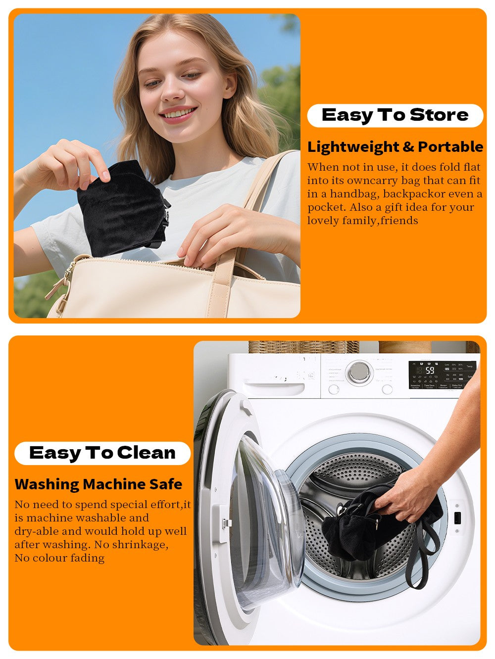 Comfortable Travel Pillow Adjustable U-Shaped Neck Pillow Washable Multi-Functional Fillable Portable Pillow Case for Airplane