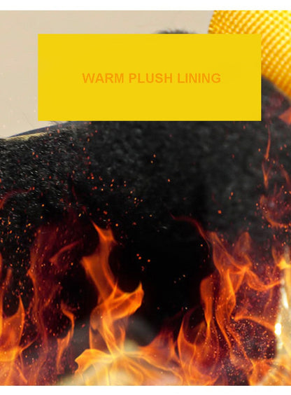 Winter Children's Fashion Sports Shoes Leather Boys' Running Sneakers Flat Casual Walking Shoes Warm Lightweight Outdoor Boots