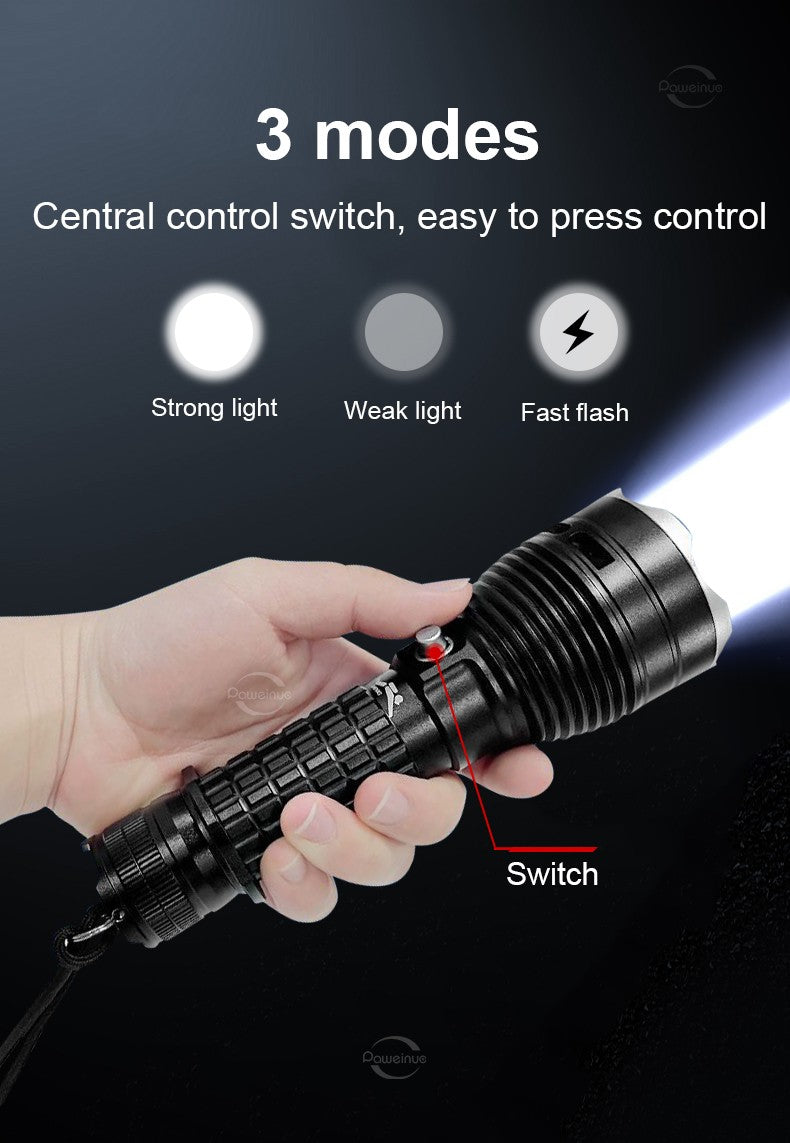 9000LM Upgrade XHP160 Diving Flashlight Powerful Profession Underwater Lantern Rechargeable Dive Torch IP8 Waterproof Scuba Lamp