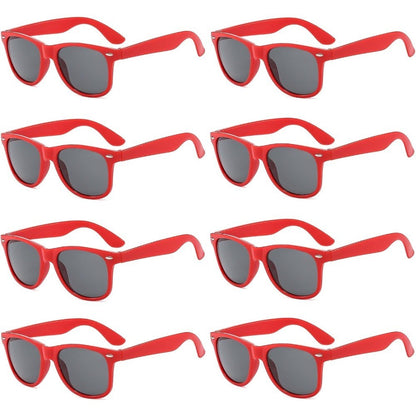 1/8pcs Neon Colors Party Sunglasses Black Studs Retro Unisex Rainbow Street Shot Gift Wedding Favors for Guests