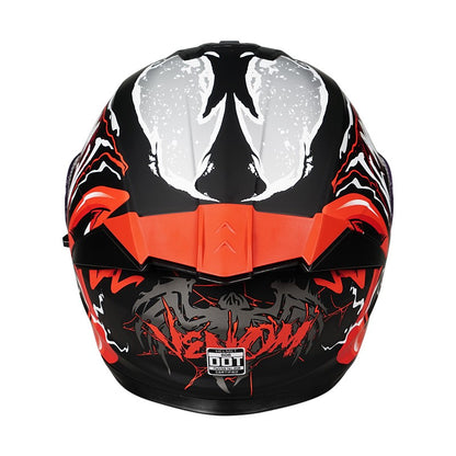 Capacete de motocicleta quente e elegante de inverno com rosto completo e capacete completo e inversão de lente dupla