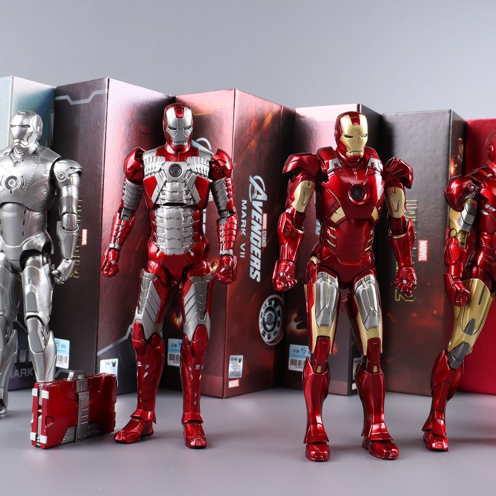 ZD Toys Homem de Ferro Série Articulado MK1 MK2 MK3 MK4 MK5 MK6 MK7 MK42 MK43 MK50 Boneco de Ação do Filme 7 Polegadas Bonecas Mark
