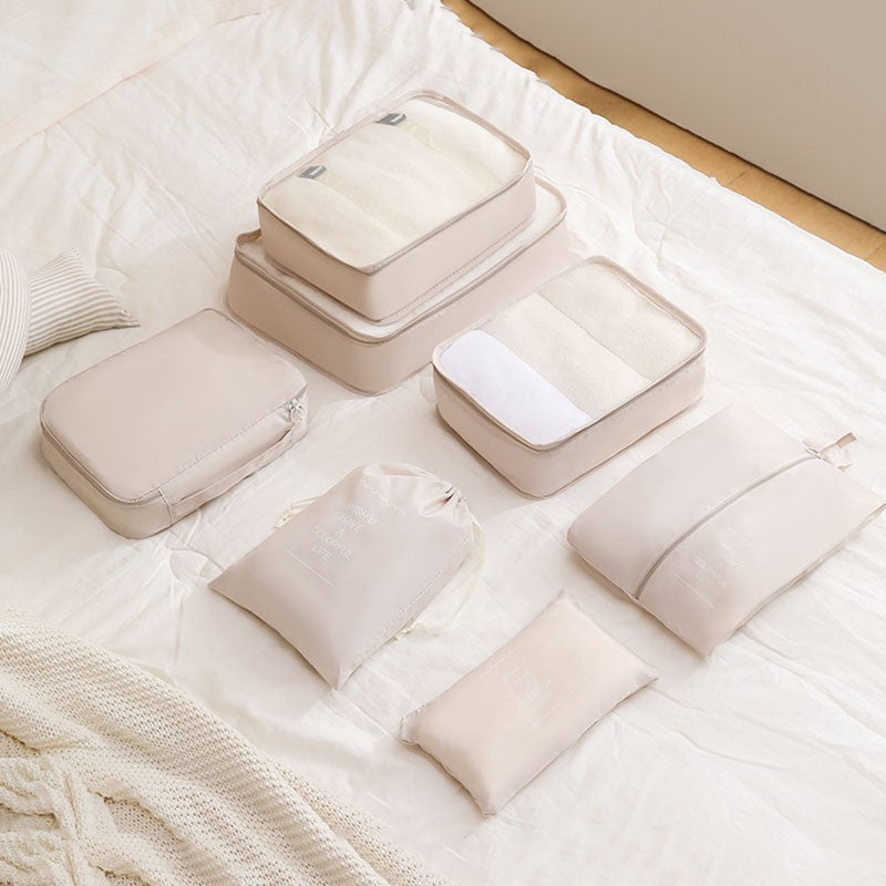 7/8/9-piece Set Travel Storage Bags,Digital Toiletries Shoes Clothes Organizer bag Suitcase Clothes Tidy Pouch,Packing Cubes Set