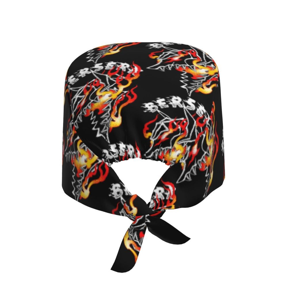 Touca Cirúrgica Clássica Personalizada com Logo de Anime Japonês B-Bereserks para Homens e Mulheres, Touca de Médico e Enfermeiro para Dentista