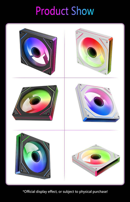 PRISM 7 PRO Computer Case Fan 120mm ARGB 4-Pin PWM Silent Cooling Fan 12V High Airflow 58.36CFM/800-1800RPM