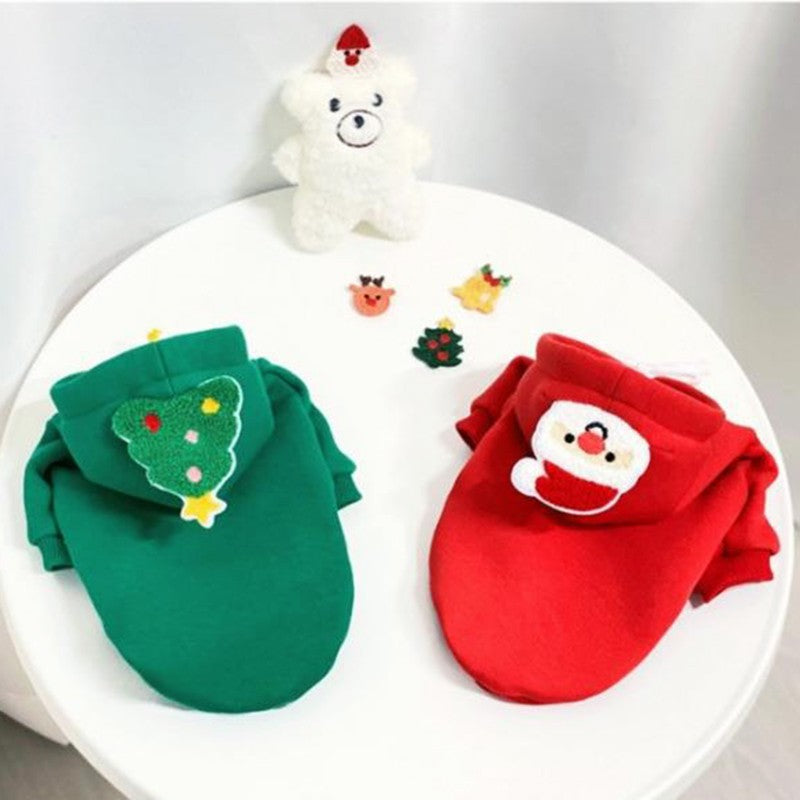 Roupa de Natal para Cães Pequenos e Médios, Roupa de Cachorro, Casaco de Gatinho, Fantasia de Chihuahua, Roupas de Ano Novo para Pets